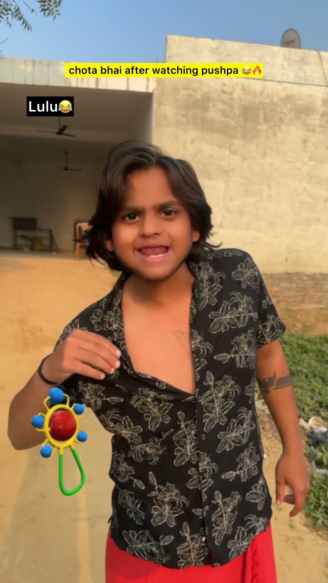 Chota bhai after watching pushpa ??| indian family #shorts #indian #chotabhai  #chaman #relatable