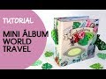 Tutorial Mini Álbum  - Amelie World Travel - Scrapbooking