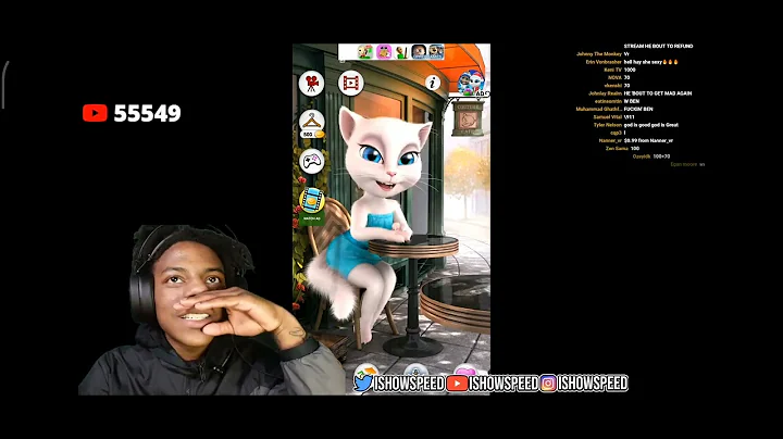 IShowSpeed plays My talking Angela and rages because of ben