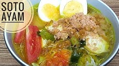Resep soto ayam dan bubuk koya - Durasi: 5.52. 