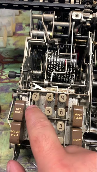 The multiplier keyboard on a Friden STW-10
