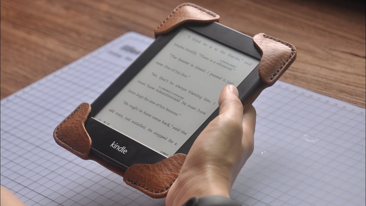 DIY Making a Kindle Paperwhite leather case. Antifall. Voyage YouTube