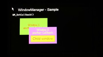 011 WM WINDOWS MANAGER emWin STemWin STM32 STM32F7
