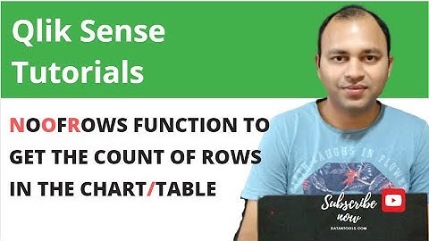 Qlik Sense No of rows function to return how many rows are in the chart | Abhishek Agarrwal