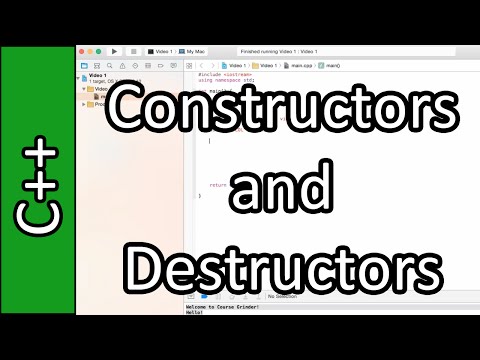 Destructors - C++ Programming Tutorial #34 (PC / Mac 2015)