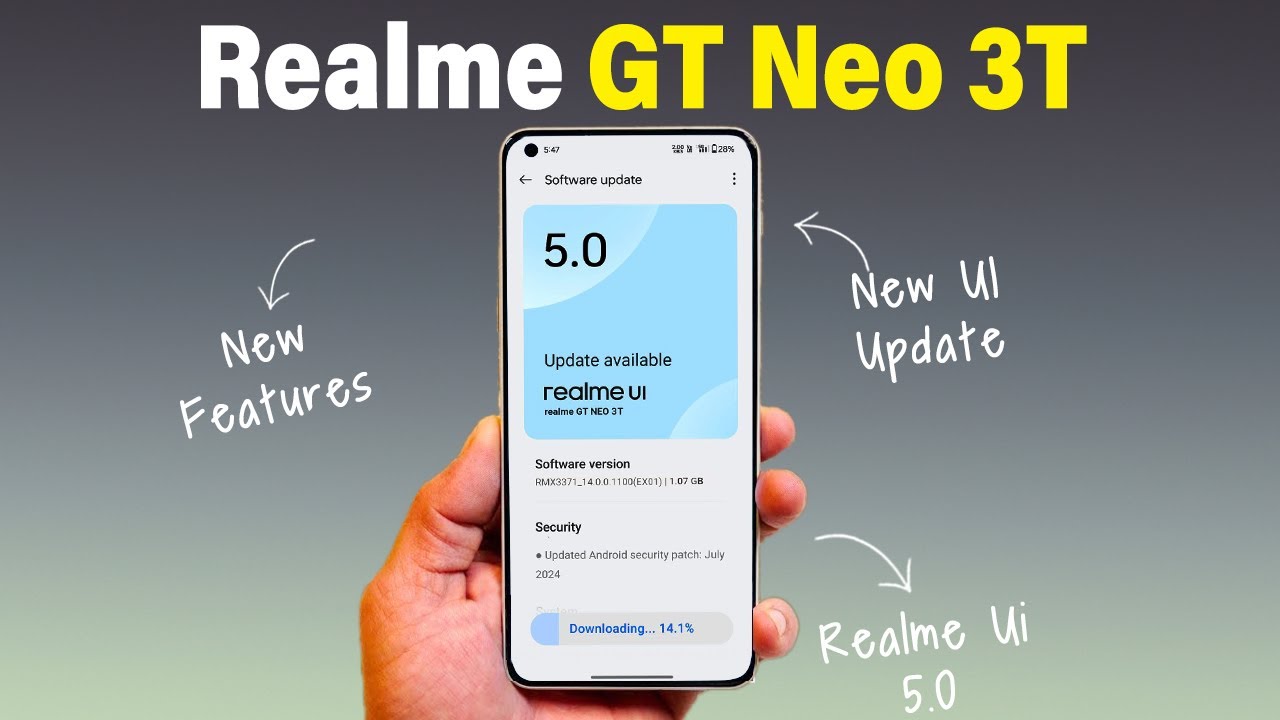 Realme GT Neo 3T New Update | Realme UI 5.0 New Features | Realme GT ...