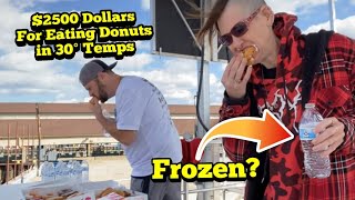 $2500 for Eating Donuts in 30°F | ManVFood | Molly Schuyler | Sandusky