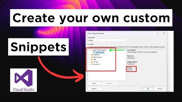 Create your own custom code snippets in Visual Studio