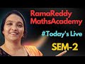 Rama Reddy Maths Academy is live #M2MostImp #M2R23Live # M2R25Live #M2previousQuestionsLive #riddle