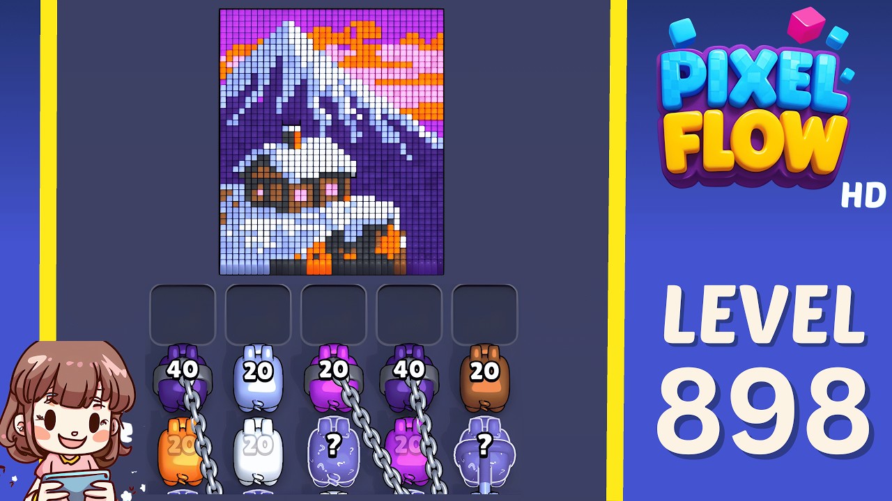 Pixel Flow Level 898 Solution Walkthrough - YouTube