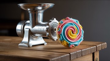 EXPERIMENT Colorful Cookie Vs Meat Grinder