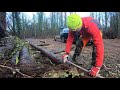 Holzpolter (Holzpolder) für Brennholz aufbereiten