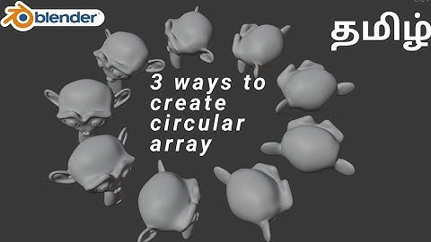 3 ways to create circular array in Blender#blendertutorial#blender3d#3dmodeling#blenderforbegginer