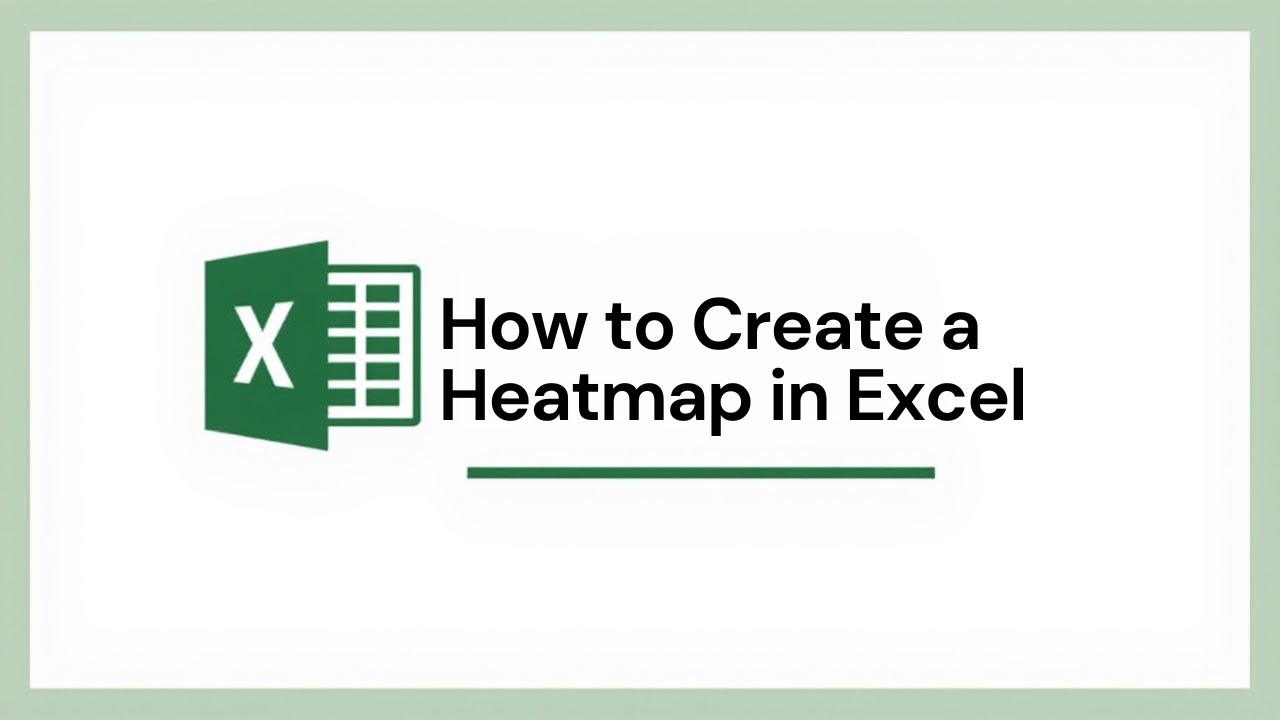 How to Create a Heatmap in Excel (Conditional Formatting Guide)