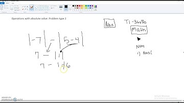 Operations with absolute value problem type 2