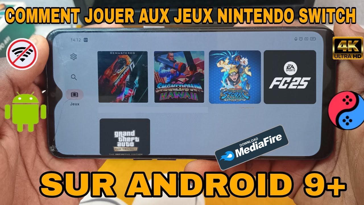 Comment jouer à des jeux Nintendo Switch sur Android 9+ 🚀 | Méthode 100% Fonctionnelle sans root !