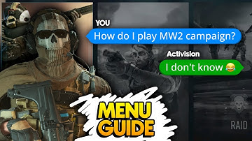 Menu Guide To Play Or Delete The MW2 Campaign
