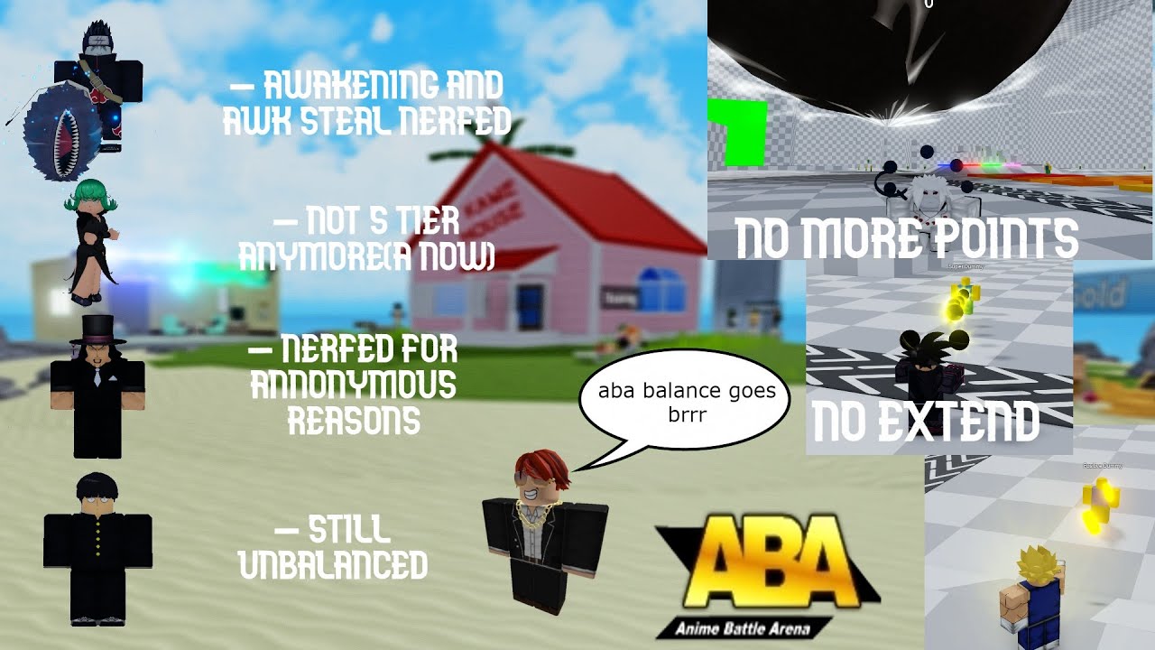 ABA New Balancing Update&Patch  / Discussing the Nerf Note patches / Anime Battle Arena Roblox