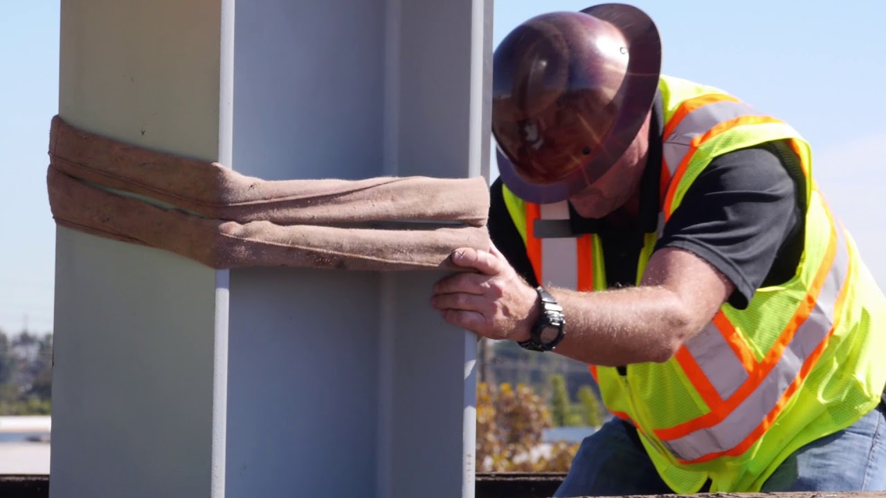 L. E. Waters Construction Moment Frame Steel Installation