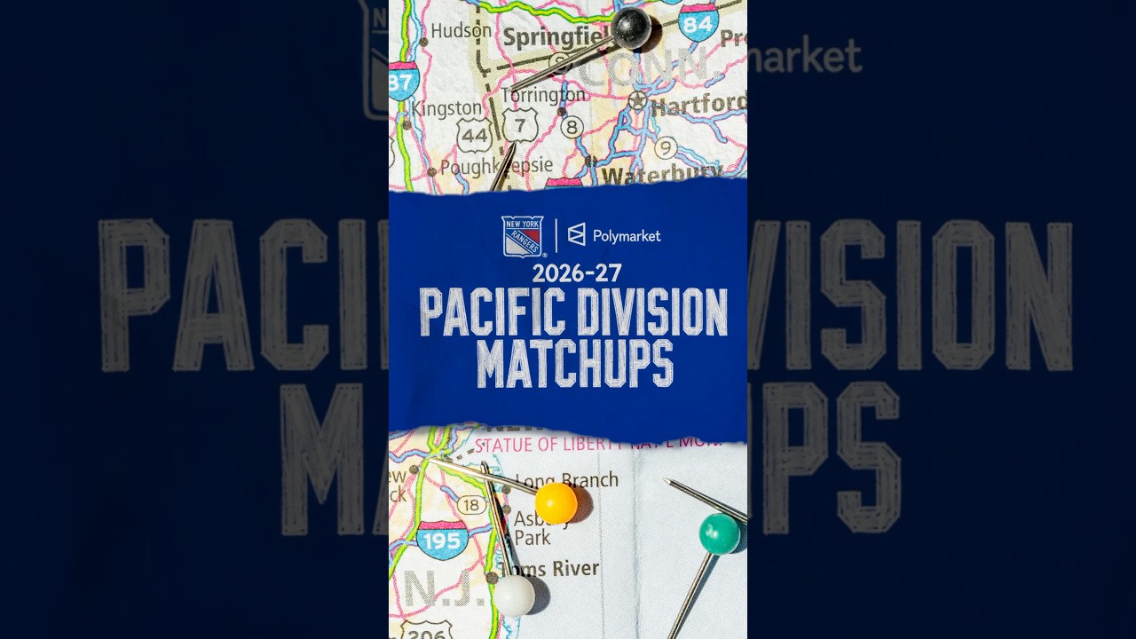 Mapping out our Pacific Division opposition 🗺️ #nyr #schedulerelease