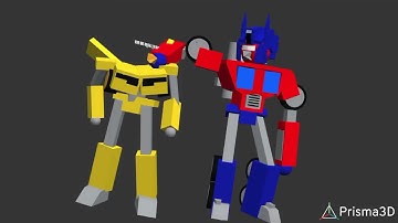 prisma 3d angry birds Transformers bumblebee (+link mediafire)