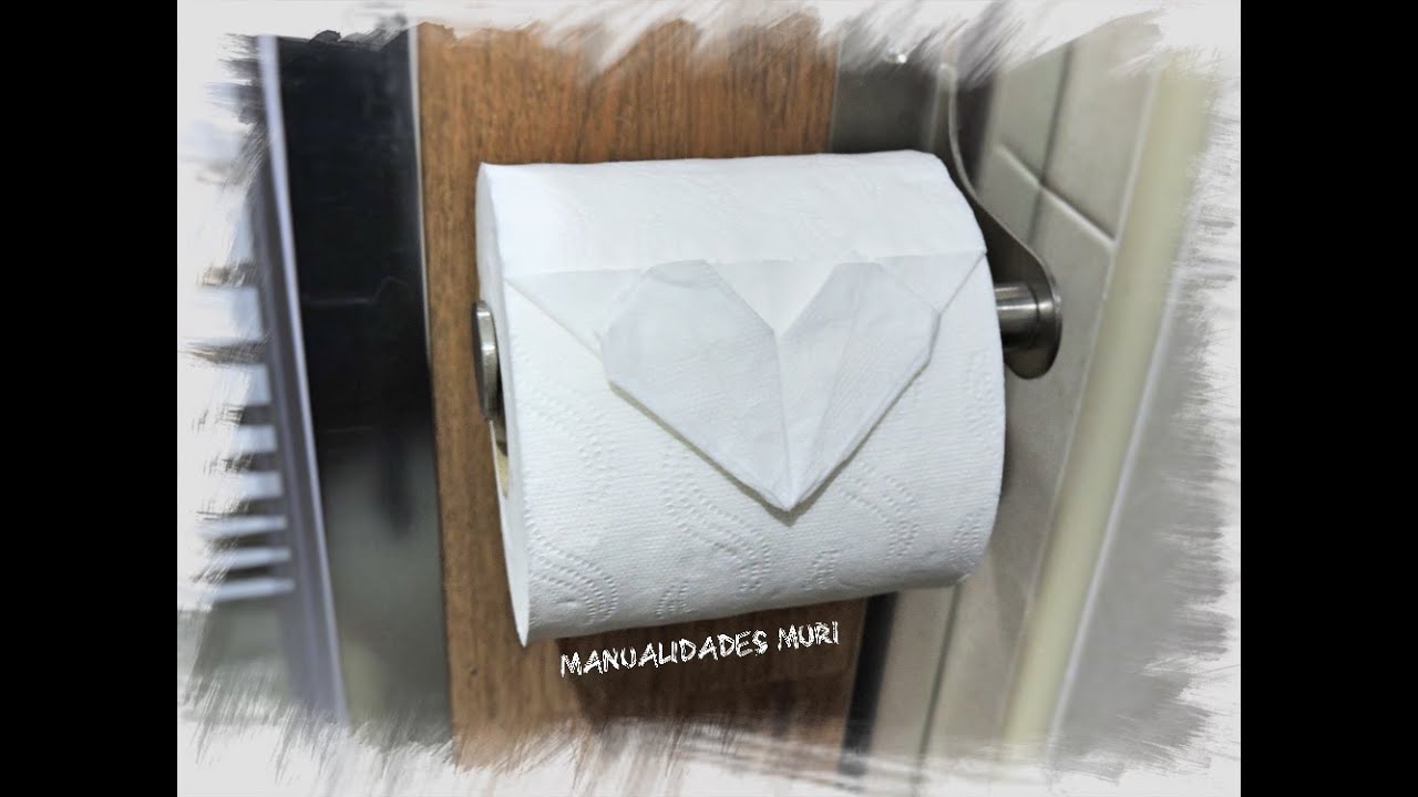 Origami - Papiroflexia Como hacer un Corazón en un Rollo de WC. - YouTube