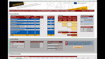 BioGrace-II video instruction 1-4 - Navigation through the BioGrace Excel tool