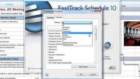 Using templates to create new schedules - FastTrack Schedule 10 for Windows Tutorial