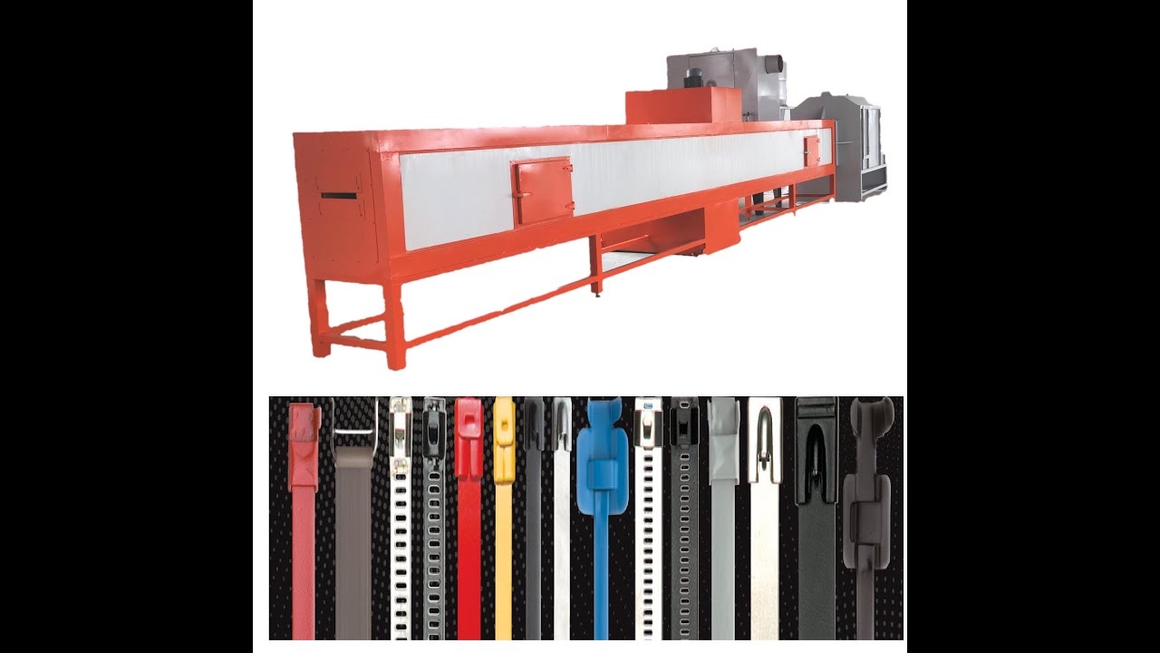 stainless steel cable tie epoxy coating machine