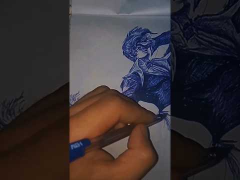 Drawing stickman KOF chou ML hero #shortsvideo #shorts