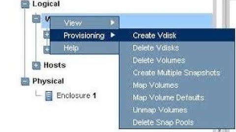 How to Create Volume in HP Storage