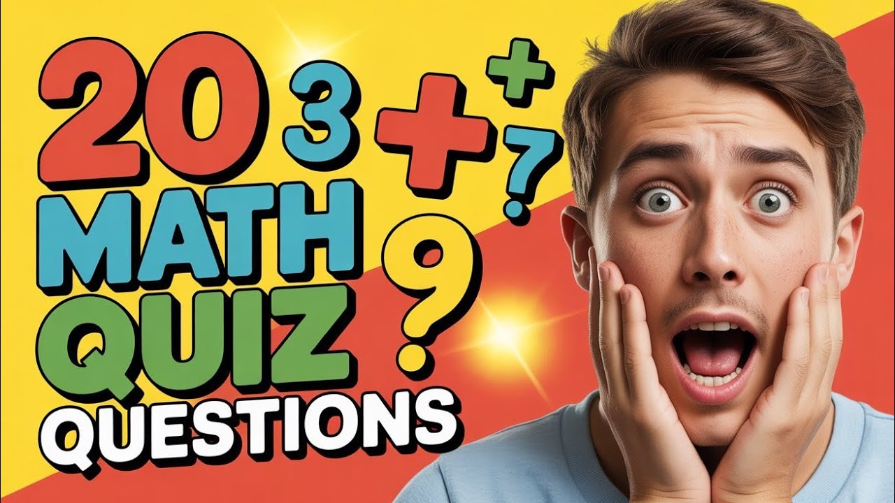 Only Smart Students Can Solve This Math Quiz | 20 Questions
