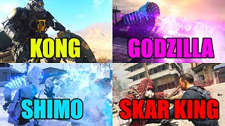 MW3 - ALL Godzilla x Kong Finishing Moves (Skar King, Shimo, Kong & Godzilla)
