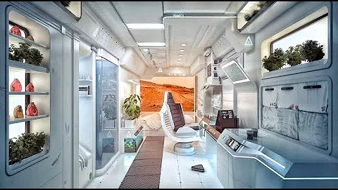 Sci-Fi ASMR Laboratory on Mars Spaceship Ambience