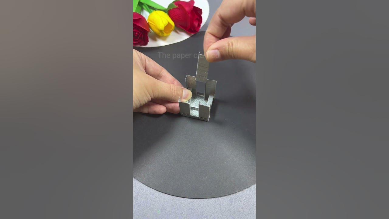 How to make cube with paper Staples पेपर स्टेपल से क्यूब कैसे बनाएं
