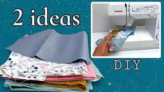 Don't know where to use leftover fabric? I’ll show you 2 ideas on what to sew quickly and easily
