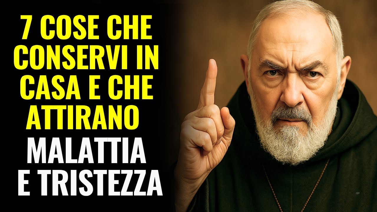 PADRE PIO: 7 COSE CHE CONSERVI IN CASA E CHE ATTIRANO MALATTIA E TRISTEZZA— BENEDICILE O GETTALE VIA