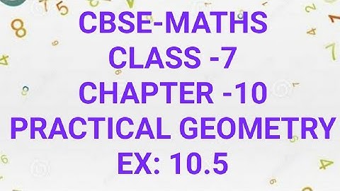 CBSE-MATHS| CLASS-7| CHAPTER-10|PRACTICAL GEOMETRY| EX :10.5| in Malayalam| MJ ACADEMY|