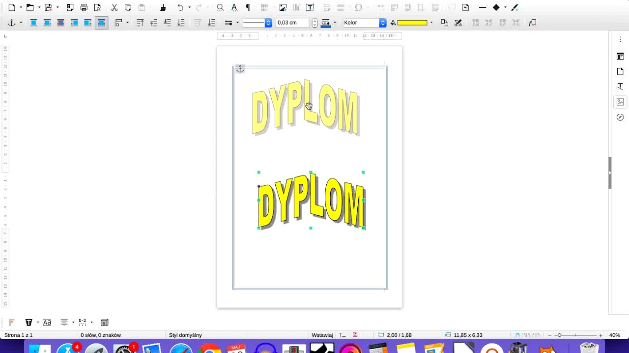 New Dyplom - Libre Office Writer