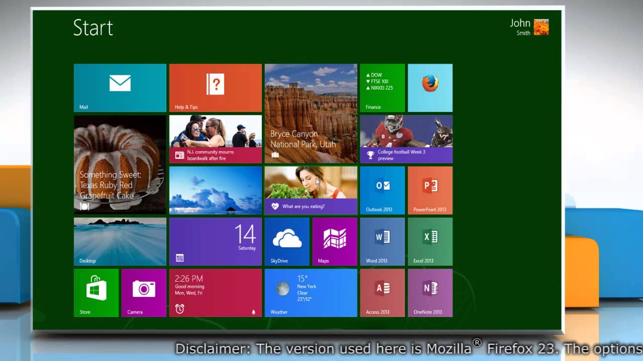 How to enable or disable automatic spell check in Mozilla® Firefox in Windows® 8.1