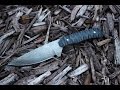 Making a full tang knife with micarta handle start to finish