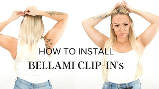 How to Install Bellami Clip-In Hair Extensions