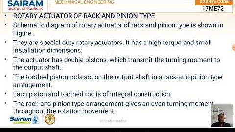 Lecture video 7_17ME72_ Module 4_Rotary actuators_ Dr C Anil Kumar