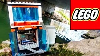 lego fish tank with real fish