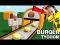 Я сделал САМЫЕ ВКУСНЫЕ БУРГЕРЫ ТУТ! ROBLOX TYCOON где нам мешает ПРоХоДиМеЦ Папа стал ДИРЕКТОР!