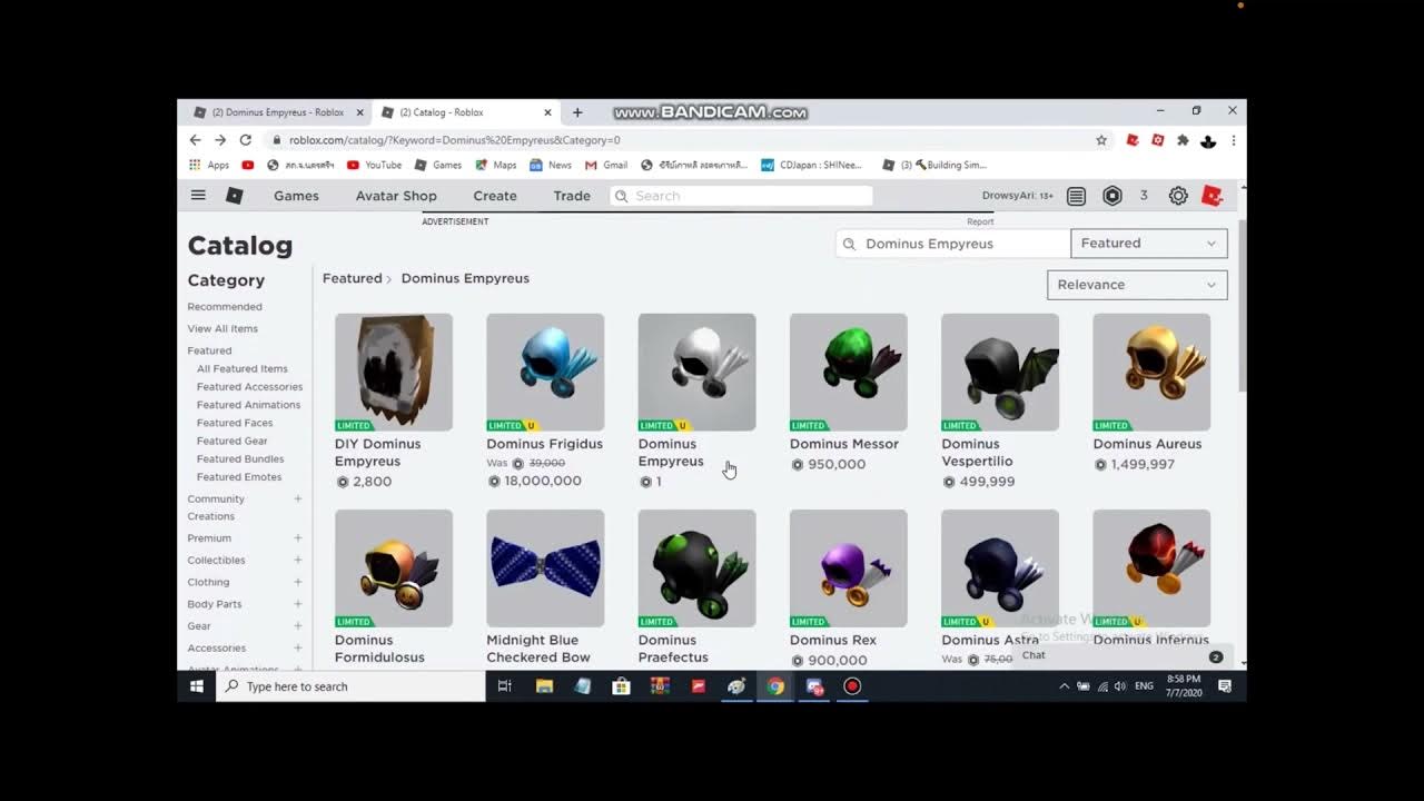 How to get a dominus for free in roblox YouTube