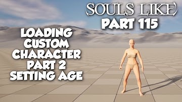 Souls Like Tutorial Part 115 | Loading Custom Character Part 2 Setting Age | Unreal Engine 5