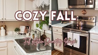 *NEW*COZY SMALL KITCHEN DECORATING IDEAS  CLUTTER FREE FALL KITCHEN DECOR/ RECAP OF FALL DECOR 2022