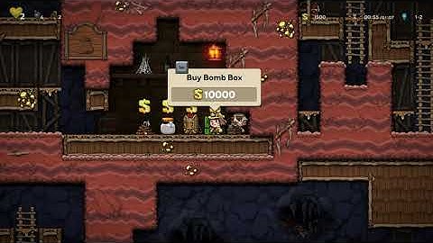 How to rob the Spelunky 2 shopkeeper, with ease! (No resources!)