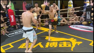 Kungfu Guy Challenges Muay Thai Guy Pretending To Do Kungfu